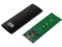 AgeStar 3UBNF2C-Black (Внешний бокс для M.2 SSD 2230/42/60/80, USB3.1)