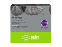 Картридж ленточный Cactus CS-DK11202 черный для Brother P-touch QL-500, QL-550, QL-700, QL-800