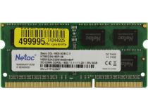 Netac Basic NTBSD3N16SP-08 DDR3 SODIMM 8Gb  PC3-12800 (for NoteBook)