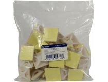 5bites CTM3030-50WH Самокл. площадка для крепления стяжек, 30х30 мм, белая, уп-ка 50 шт