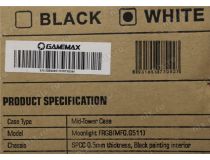 Miditower GameMax MoonLight FRGB White ATX без БП