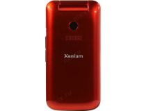 Philips Xenium E255 Red (DualBand, раскладушка, 2.4 320x240, GSM+BT, microSD, 0.3Mpx, 105г)