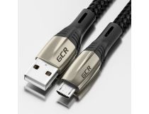 Greenconnect GCR-51948 Кабель 1.2m MicroUSB series MERCEDES, BLACK NYLON, быстрая зарядка