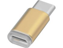 Greenconnect GCR-UC3U2MF-G Переходник USB Type C на micro USB 2.0, M/F, золотистый