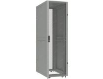 NT BUSINESS.SERV 54-610.PP12.SD40.RF10.L1 G Шкаф 54U 600х1000, двери перф: пер. один., зад. расп., крыша с ввод., сер.