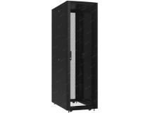 NT BUSINESS.SERV 42-710.PP12.SD40.RF10.L1 B Шкаф 42U 750х1000, двери перф: пер. один., зад. расп., крыша с ввод., чер.