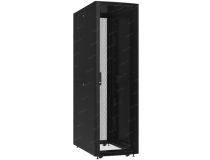 NT BUSINESS.SERV 42-810.PP12.SD40.RF10.L1 B Шкаф 42U 800х1000, двери перф: пер. один., зад. расп., крыша с ввод., чер.