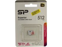 Silicon Power SP512GBSTXDV3V20 microSDXC Memory Card 512Gb UHS-I U3 V30 A1