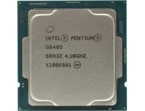 CPU Intel Pentium G6405    4.1 GHz/2core/SVGA HD Graphics/4Mb/58W/8 GT/s LGA1200
