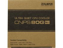 ZALMAN CNPS80G Rev1 (4пин, 1155/754-AM2/AM3/AM4, 25.3дБ, 1000-2000об/м, Al)