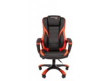  7050085 Кресло игровое Chairman Game 22 экопремиум чёрный/красный