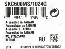 SSD 1 Tb mSATA Kingston KC600 SKC600MS/1024G 