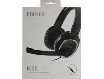 Наушники с микрофоном Edifier K815 (шнур 2м, с регулятором громкости)