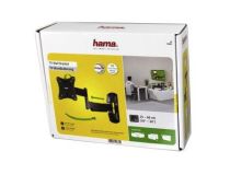 00118662 Кронштейн для телевизора Hama FULLMOTION черный 10 -26 макс.25кг настенный