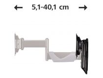 00118662 Кронштейн для телевизора Hama FULLMOTION черный 10 -26 макс.25кг настенный