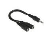 Hama 048925 Кабель-разветвитель Jack3.5-M -- 2xJack3.5-F 0.2м