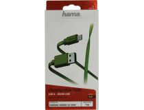 Hama 187228  Кабель USB AM-- micro-B 1м