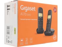 Р/телефон Gigaset A170 DUO Black (2 трубки с ЖК диспл.,База,Заряд. устр-во)