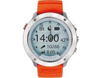 Смарт-часы GEOZON G-SM03SVR Hybrid Silver (Black + orange strap) G-SM03SVR