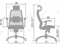 Метта Samurai S-3.04 Black Кресло офисное