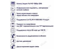 Ritmix IPC-220-Tuya PTZ Wi-Fi Camera (1920x1080, 802.11n, microSDXC, мик., LED)