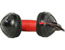 Наушники с микрофоном OKLICK HS-L100 Black-Red (шнур 2м, с регулятором громкости) 359485 
