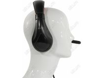 Наушники с микрофоном OKLICK HS-L100 Black-Red (шнур 2м, с регулятором громкости) 359485 