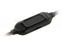 Наушники с микрофоном OKLICK HS-L100 Black-Red (шнур 2м, с регулятором громкости) 359485 