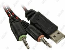 Наушники с микрофоном OKLICK HS-L500G  Black  (шнур 2.2м) 472656 