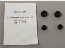 Наушники с микрофоном OKLICK HS-S-210  Black  (шнур 1.1м) 374384 