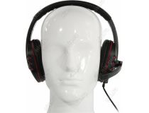 Наушники с микрофоном OKLICK HS-L380G Black-Red  (шнур 1.8м) 1100404 