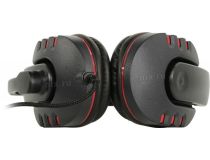 Наушники с микрофоном OKLICK HS-L380G Black-Red  (шнур 1.8м) 1100404 