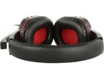 Наушники с микрофоном OKLICK HS-L380G Black-Red  (шнур 1.8м) 1100404 