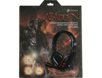 Наушники с микрофоном OKLICK HS-L380G Black-Red  (шнур 1.8м) 1100404 