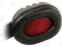 Наушники с микрофоном OKLICK HS-L380G Black-Red  (шнур 1.8м) 1100404 