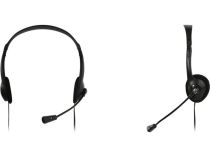 Наушники с микрофоном OKLICK HS-M143VB Black  (шнур 1.8м) 614036 