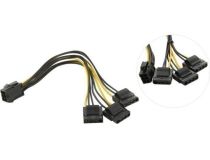 Переходник-разветвитель питания для вентиляторов 6pin- 3 big, 20 см