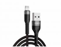 Кабель USB - Lightning MD818ZM/A (Romoss) черный, 2.4А