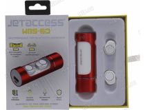 Наушники с микрофоном JETACCESS  WBS-60 White-Red  (Bluetooth5.0)