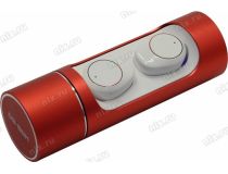 Наушники с микрофоном JETACCESS  WBS-60 White-Red  (Bluetooth5.0)
