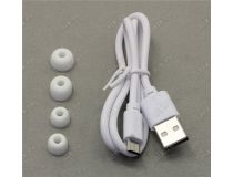 Наушники с микрофоном JETACCESS  WBS-60 White-Red  (Bluetooth5.0)