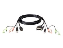 Кабель HDMI USB-DVI USB 2M AUD S-LINK 2L-7D02DH ATEN
