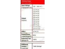 Hama 200004 блок питания (12-22V, 90W)+USB+8 сменных разъёмов питания