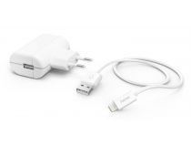 Сетевое зар./устр. Hama H-183265 2.4A для Apple кабель Apple Lightning белый (00183265)