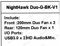 Miditower Aerocool NightHawk Duo-G-BK-v1  E-ATX без БП