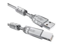 Greenconnection GCR-52421-0.75m Кабель USB 2.0 A-- B 0.75м 2 фильтра