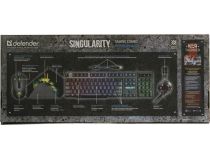 Defender Singularity Gaming Combo MKP-118 (кл-ра, мышь, гарнитура, коврик) 52118 