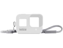 GoPro AJSST-002 GoPro Силиконовый чехол с ремешком для камеры HERO8 белый AJSST-002 (Sleeve + Lanyard)