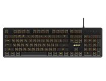 Клавиатура HIPER CRUSIDER GK-4 Black  USB 104КЛ, подсветка клавиш