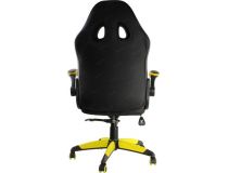  7069668 Кресло игровое Chairman game 15 экопремиум чёрный/жёлтый